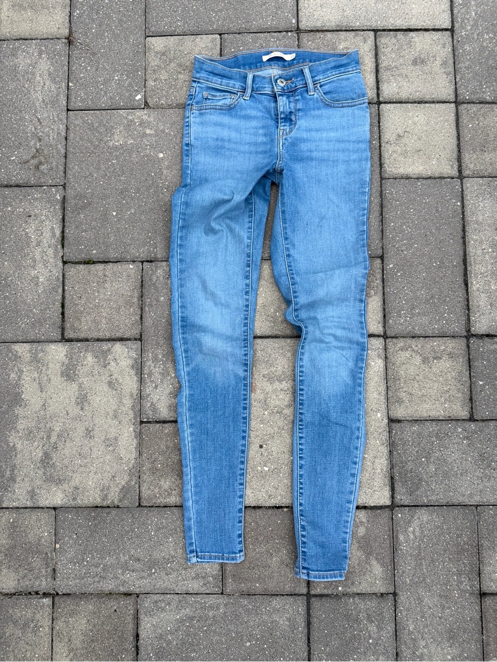 Levi Strauss & Co 710 Super Skinny Blue Denim Jeans W25 L30